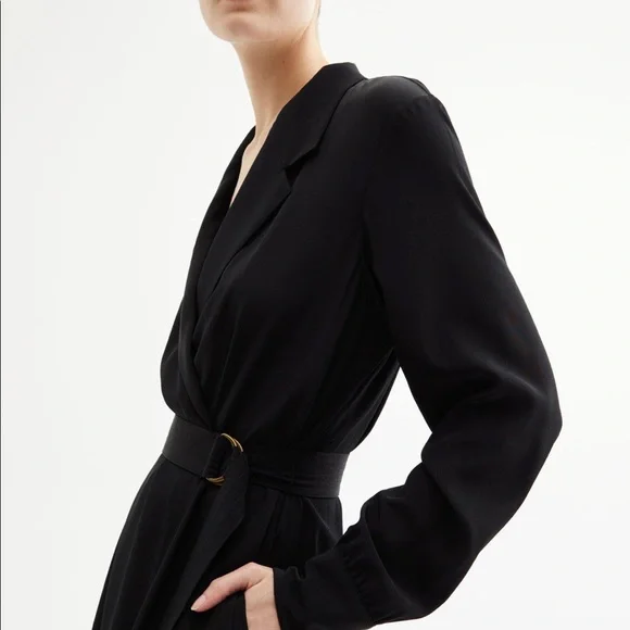 Nili Lotan Jana Silk Dress in Black - Picture 4 of 5